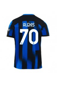 Fotbalové Dres Inter Milan Alexis Sanchez #70 Domácí Oblečení 2023-24 Krátký Rukáv